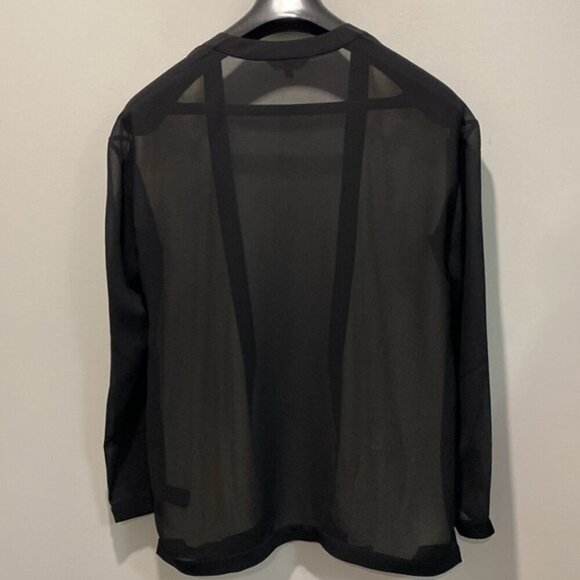 7 For All Mankind Long Cardigan  black white - Picture 13 of 16